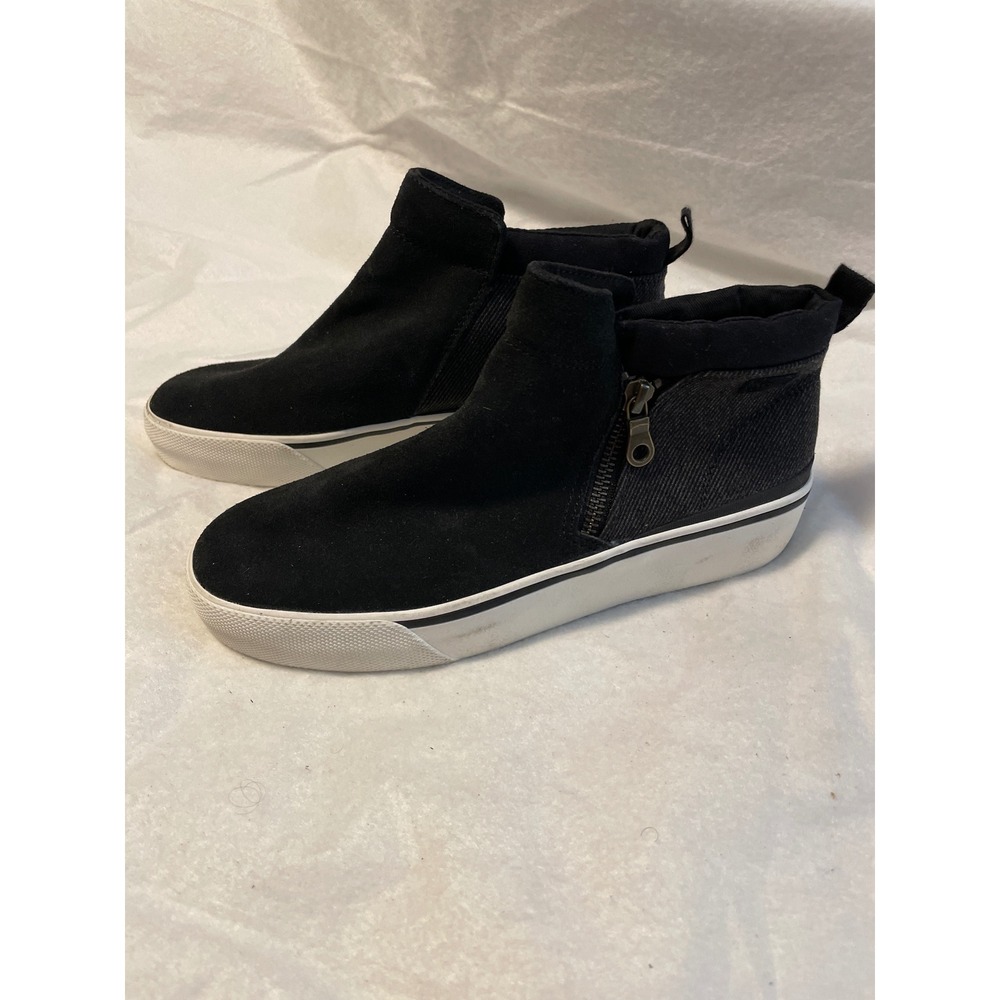 Keds Triple Up Suede Twill Black Platform High Top Sneakers WH64937 Womens 8